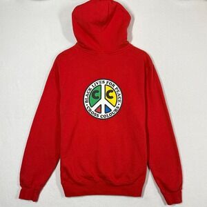 Cross Colours Black Lives for Peace Red Size Small Hoodie Hip Hop Ya Dig NWOT